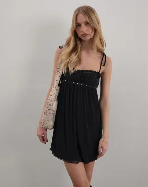 Damiera Mini Dress in Black