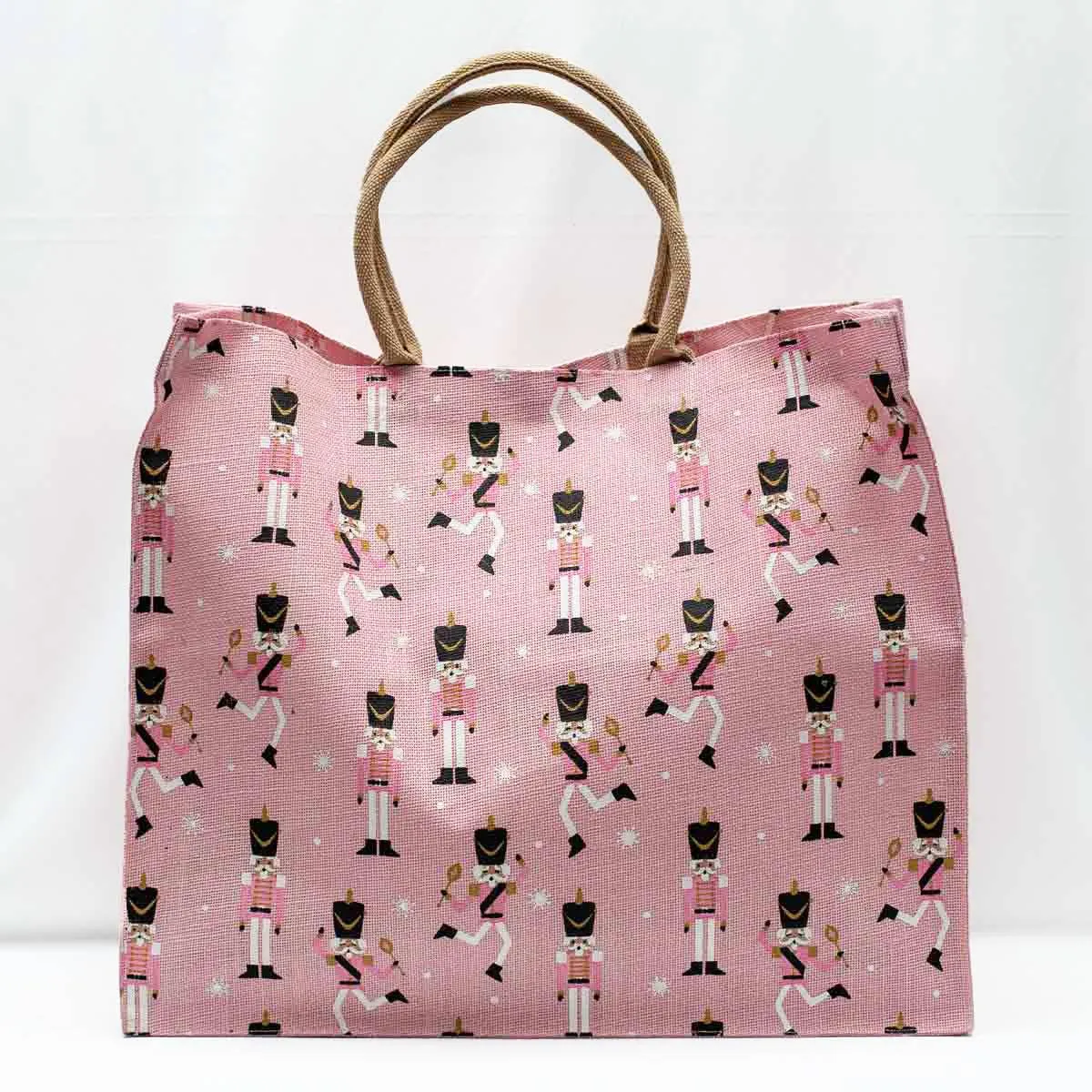 Dancing Nutcracker Carryall Tote Pink/White 22x19x8