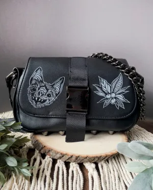 Darkwave Hand Painted Killstar Purse