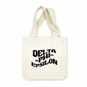 Delta Phi Epsilon Mod Sorority Name Mini Tote Gift Bag