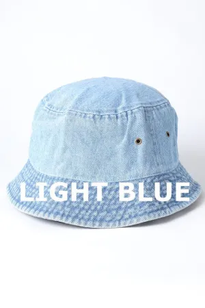 Denim Bucket Hat- Light Blue