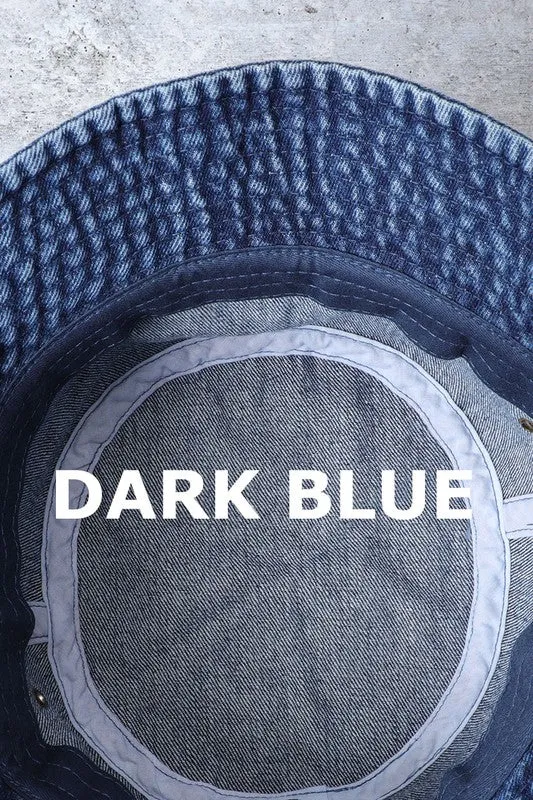 Denim Bucket Hat- Light Blue