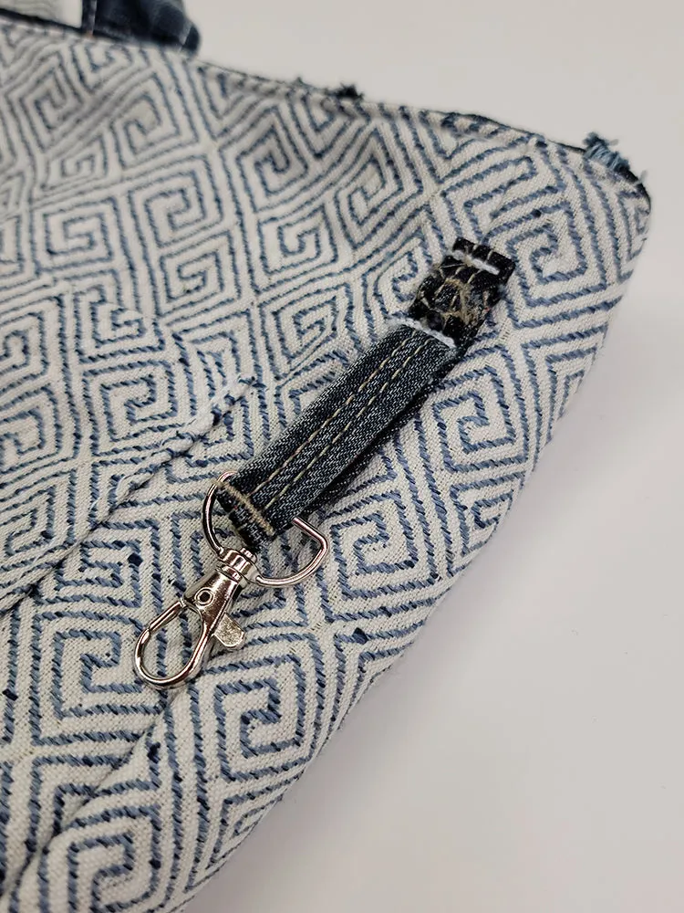 Denim Patchwork Tote Bag