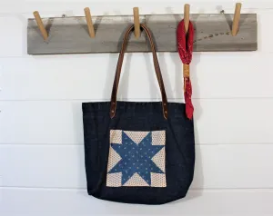 Denim Quilt Patch Tote