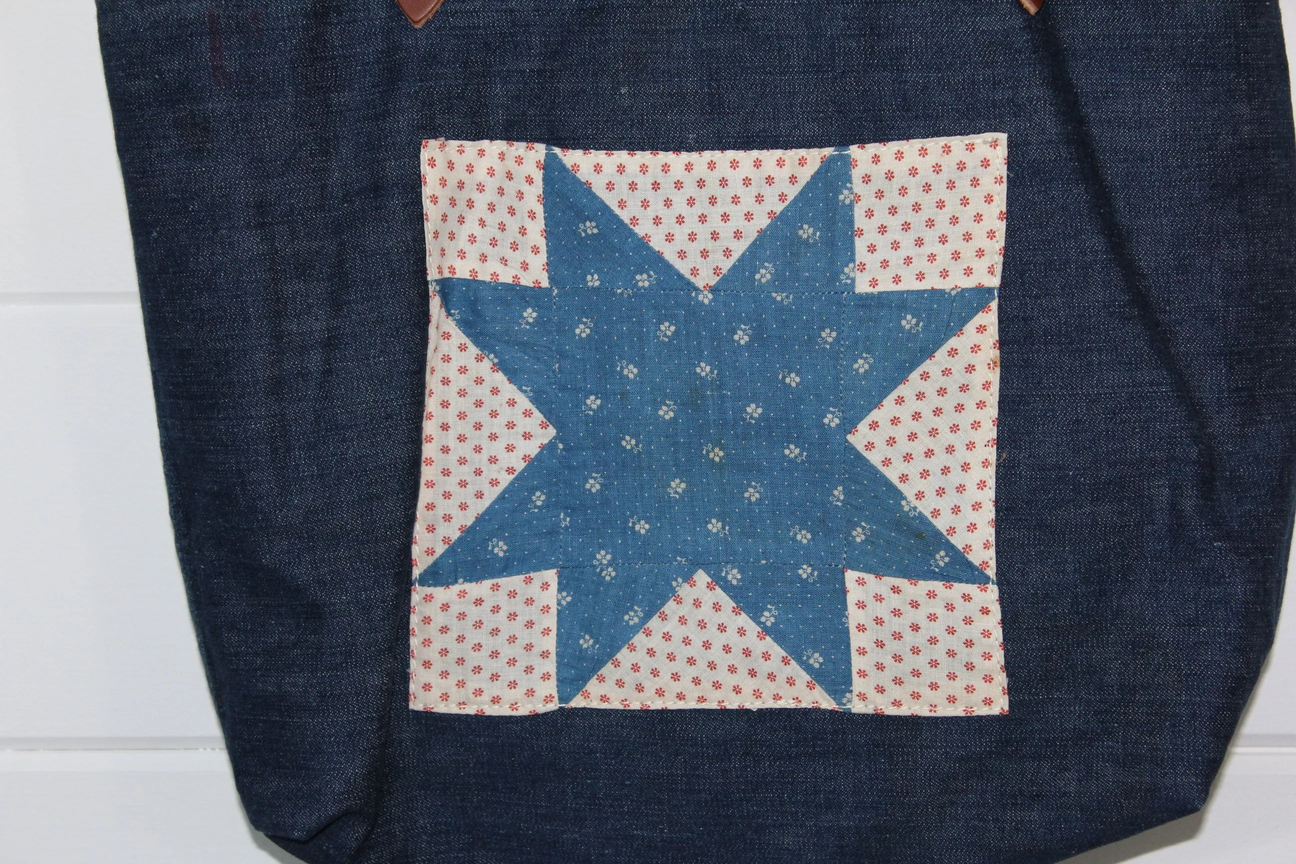 Denim Quilt Patch Tote