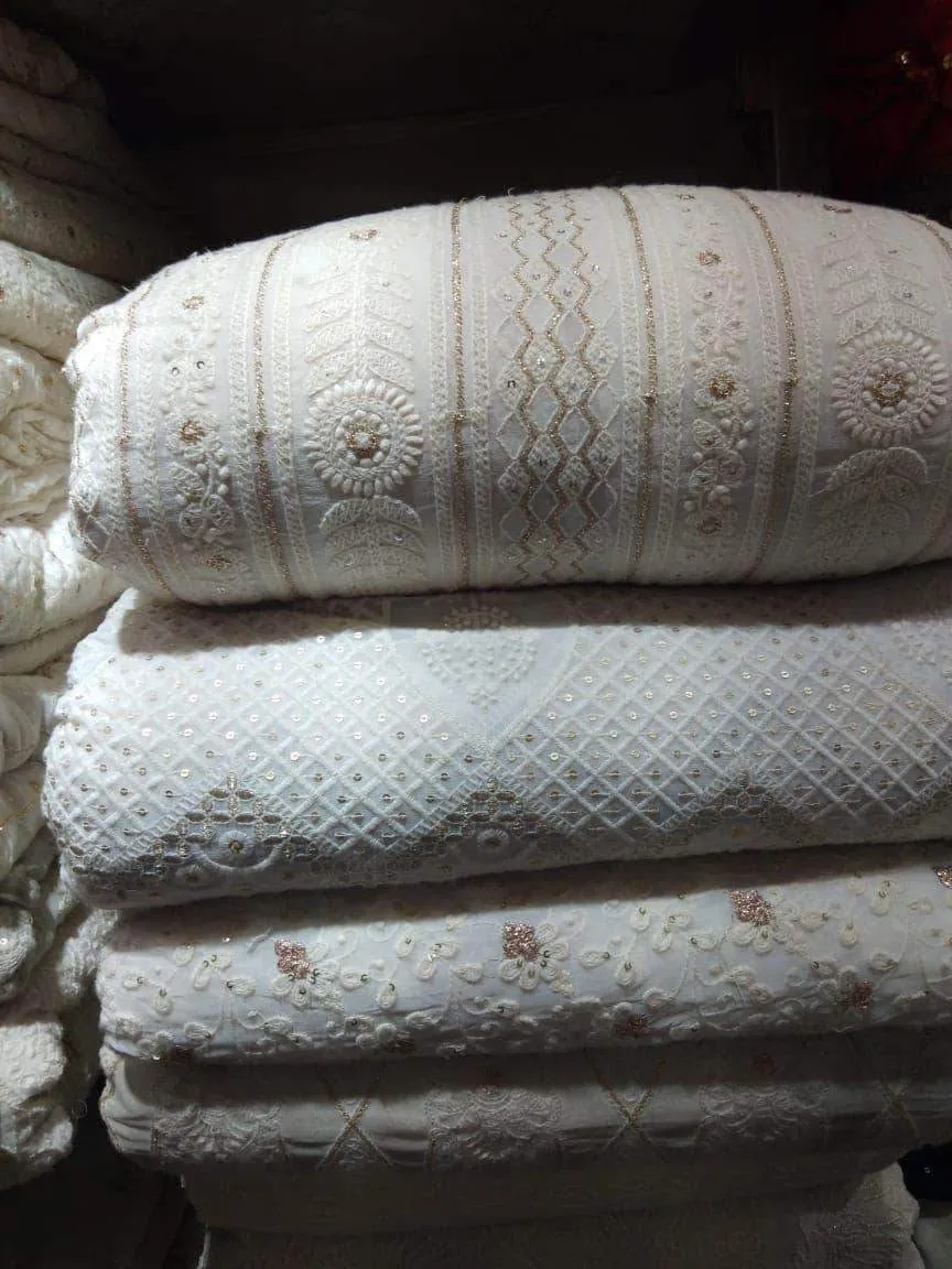 Designer Chikankari Georgette Sharara
