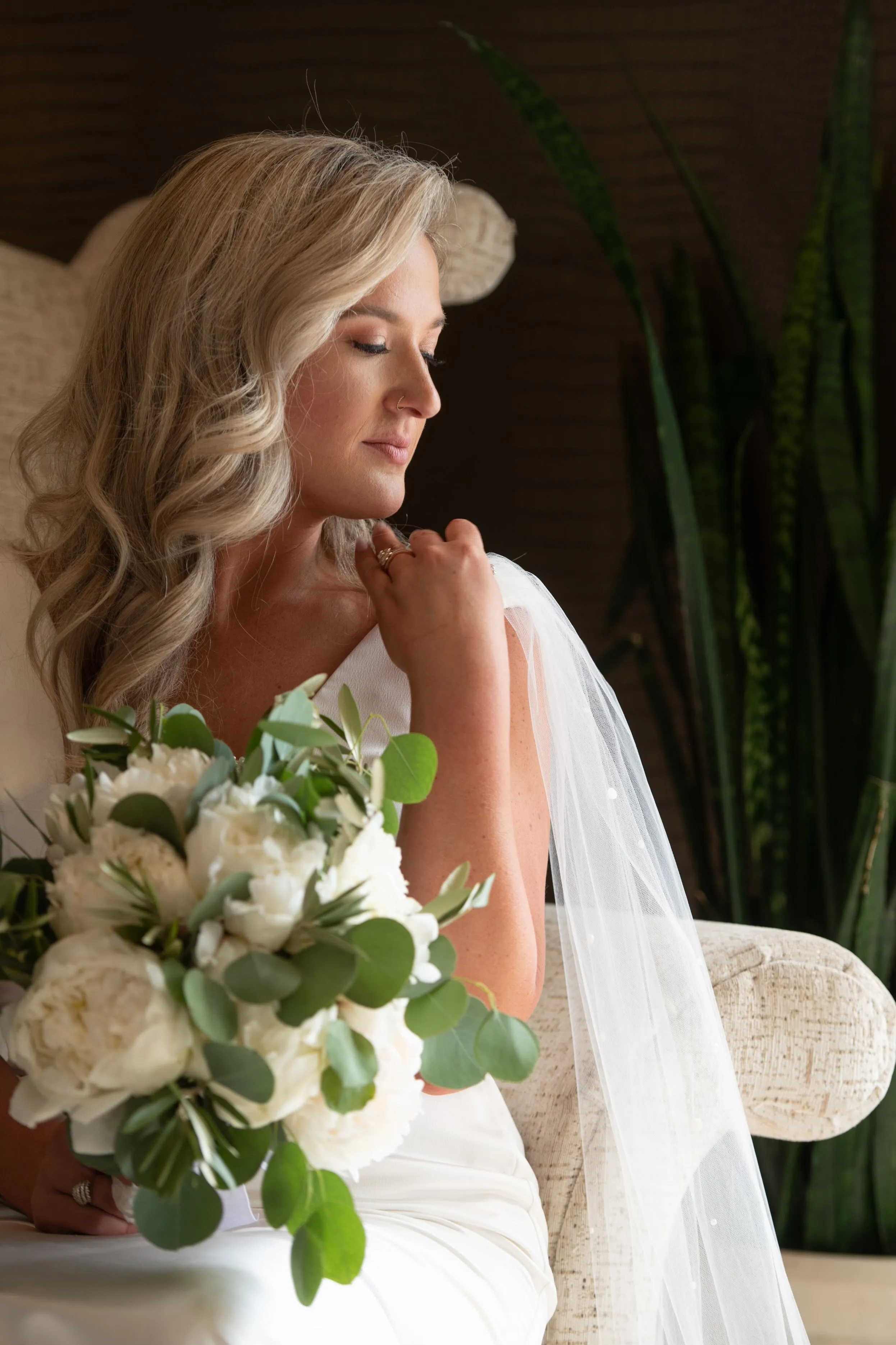 Detachable Sheer Shoulder Wing Set with Scattered Pearls