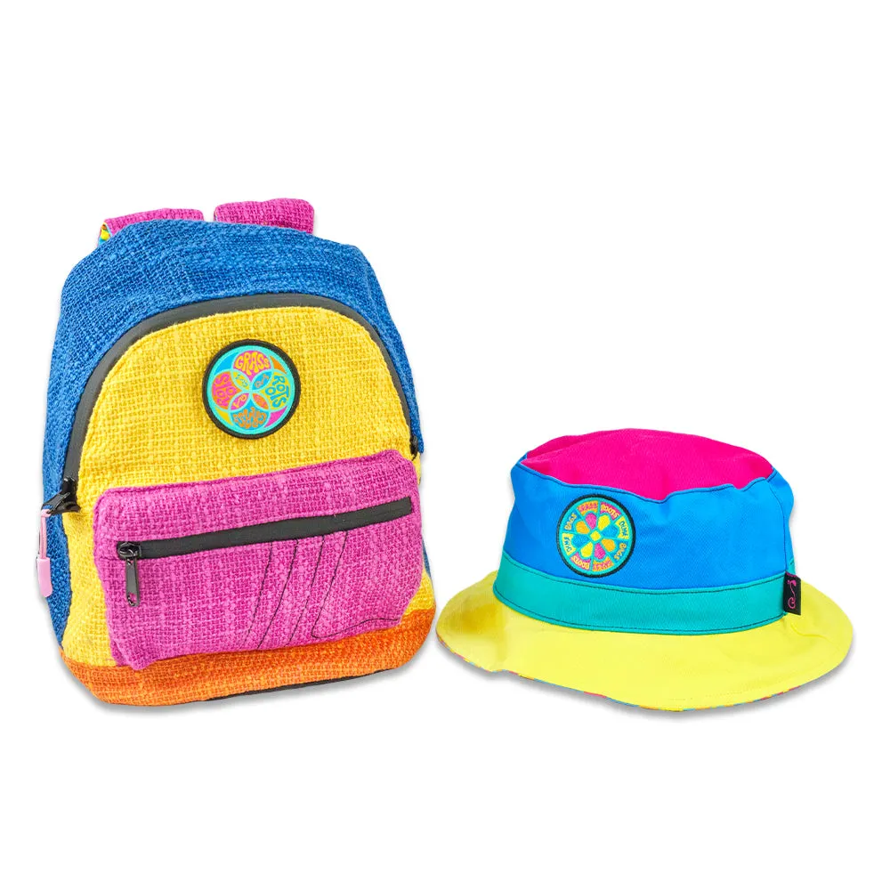 Dime Bags Hyperpop Reversible Mini Backpack   Bucket Hat