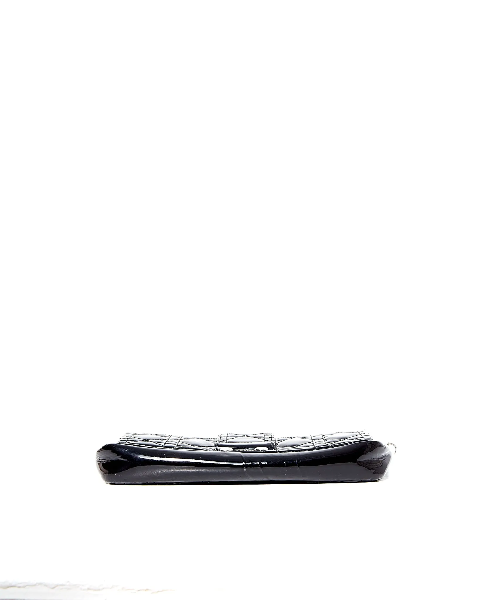 Dior Black Patent Leather Cannage Miss Promenade Wallet On Chain Bag