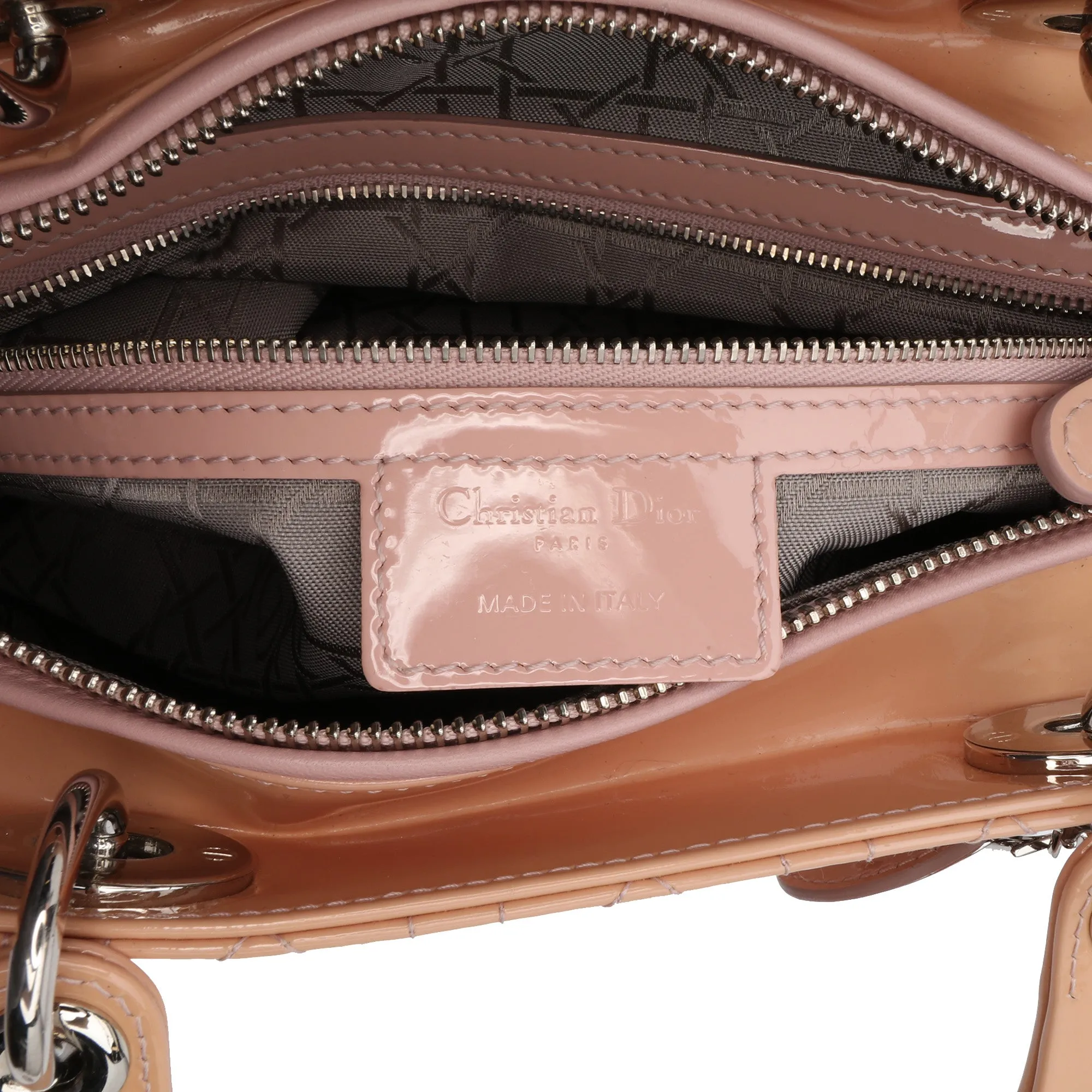 Dior Large Patent Cannage Lady Dior
