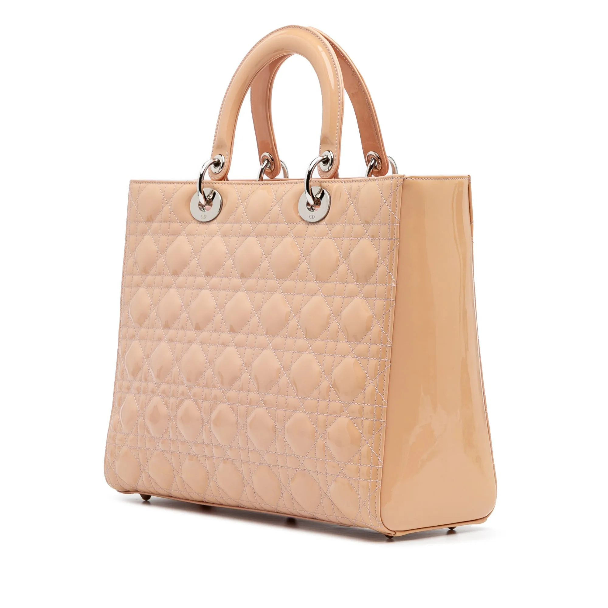 Dior Large Patent Cannage Lady Dior