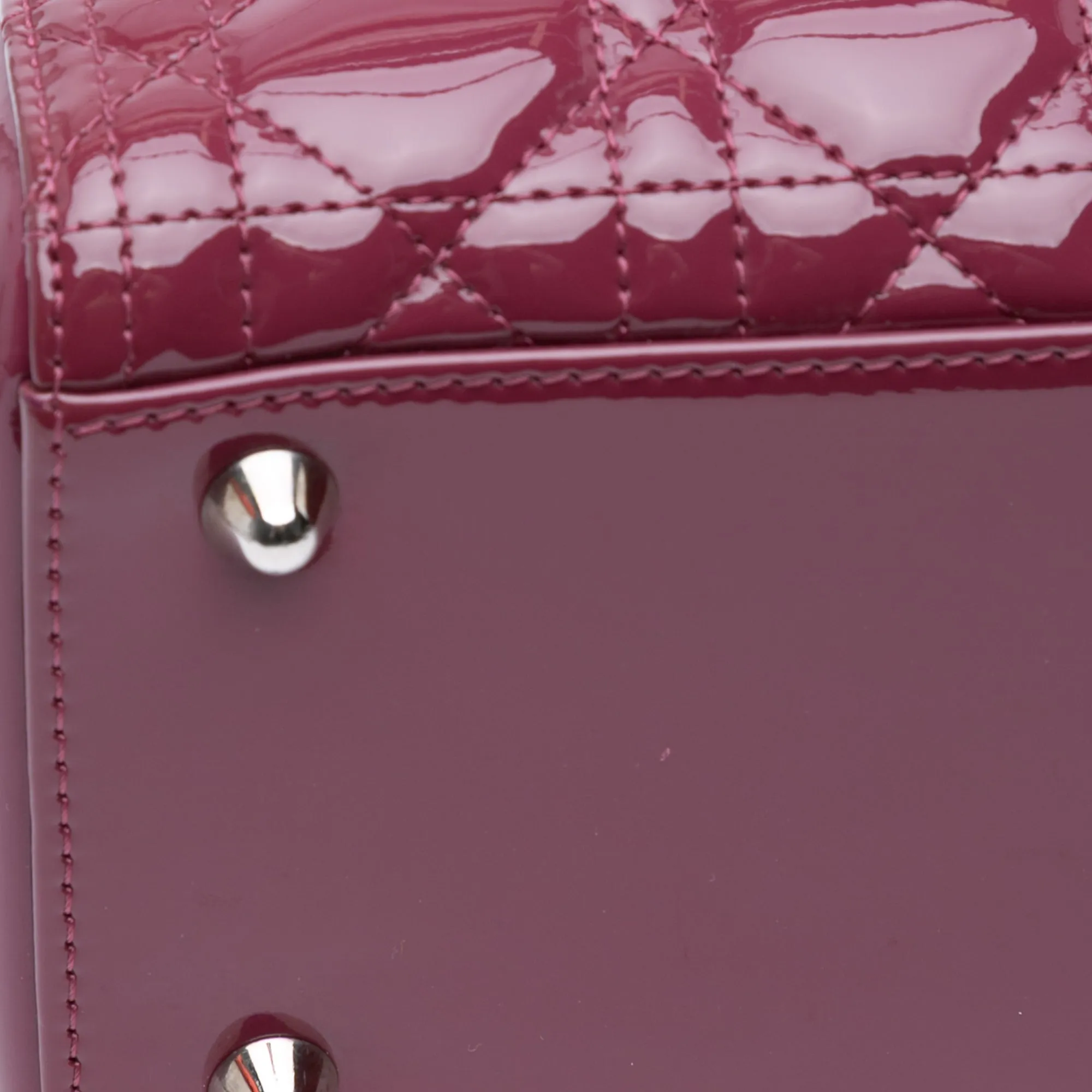Dior Large Patent Cannage Lady Dior