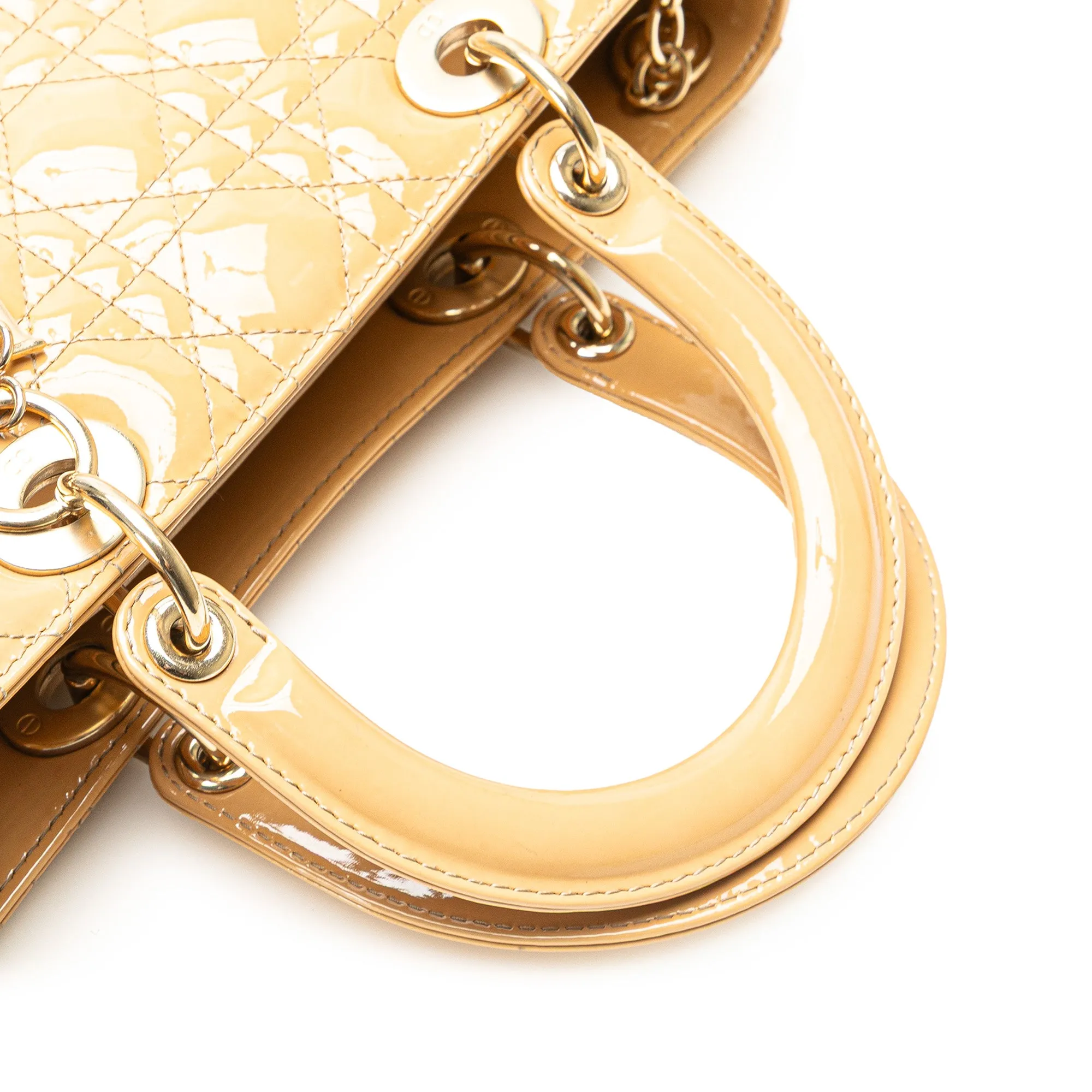 Dior Large Patent Cannage Lady Dior