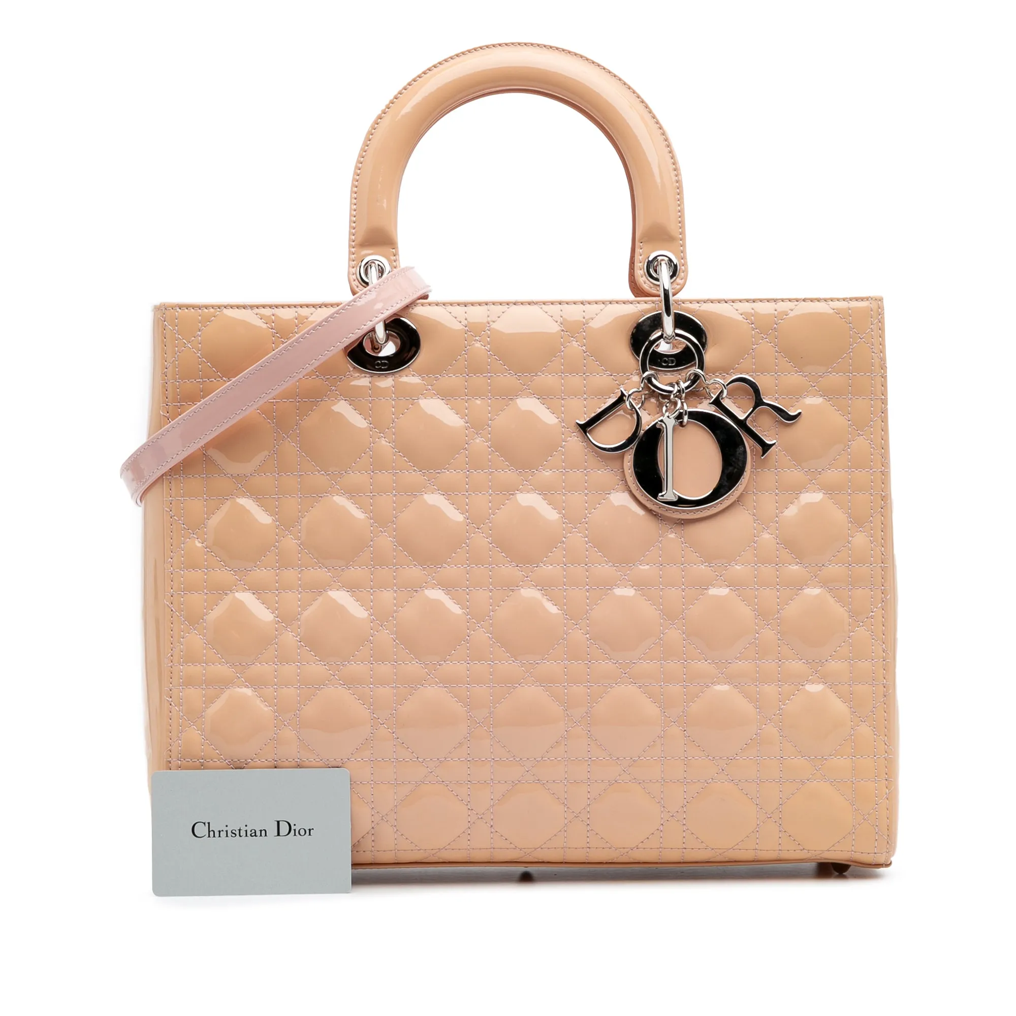 Dior Large Patent Cannage Lady Dior