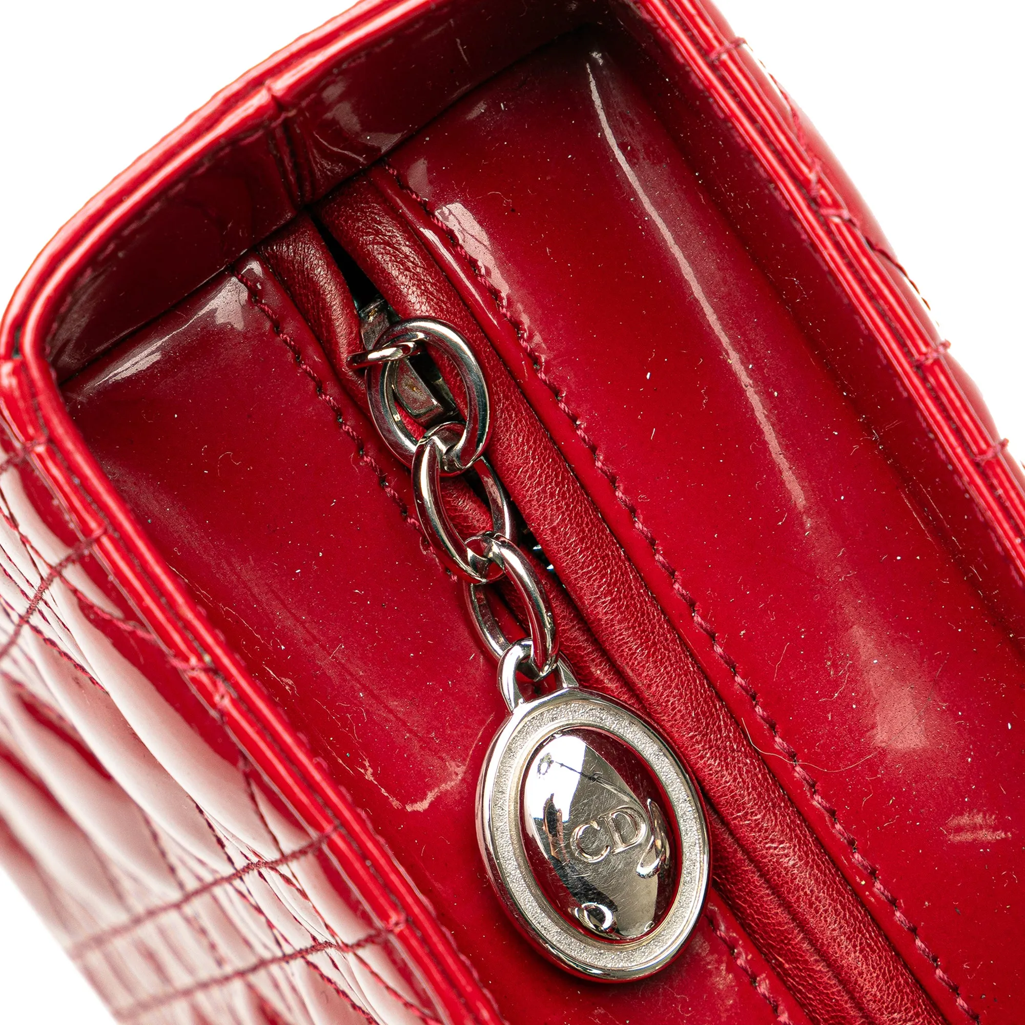 Dior Large Patent Cannage Lady Dior