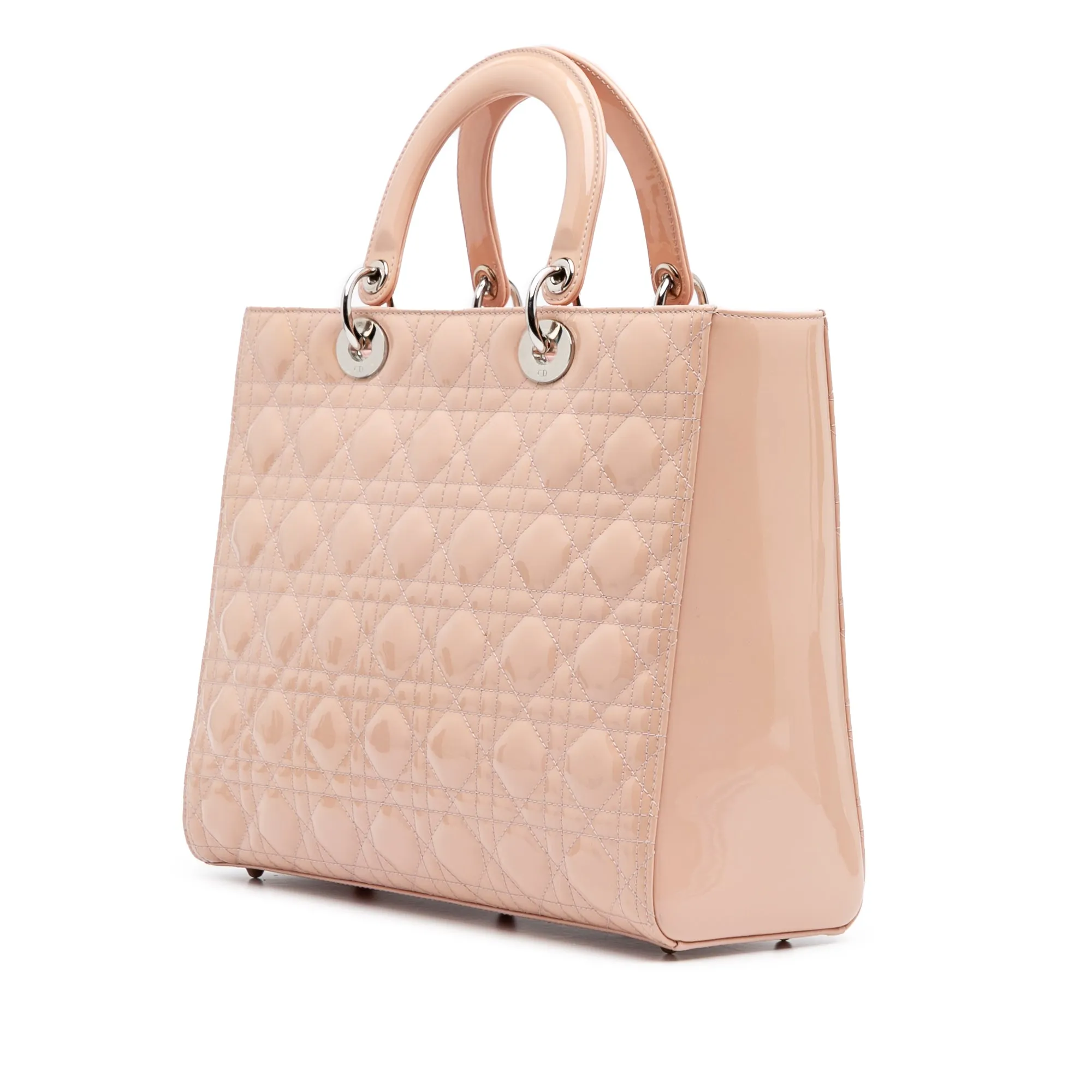 Dior Large Patent Cannage Lady Dior
