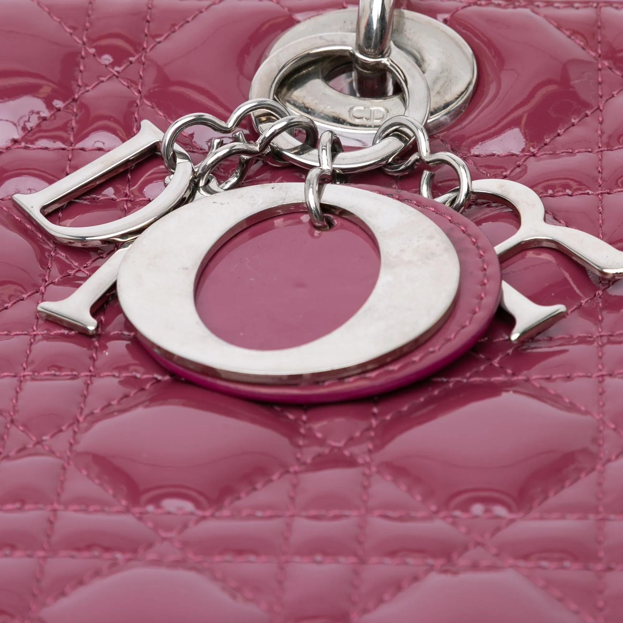 Dior Large Patent Cannage Lady Dior