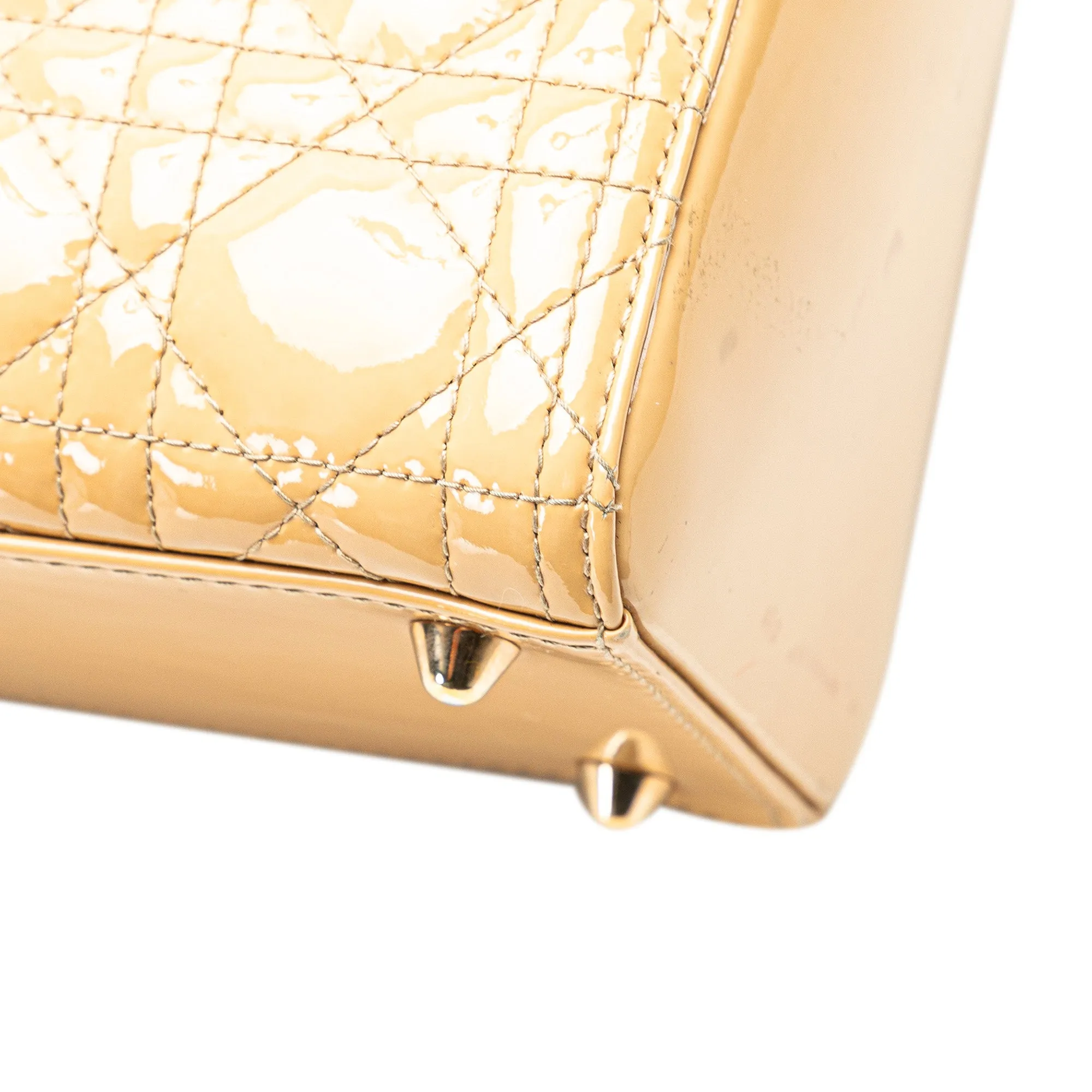 Dior Large Patent Cannage Lady Dior