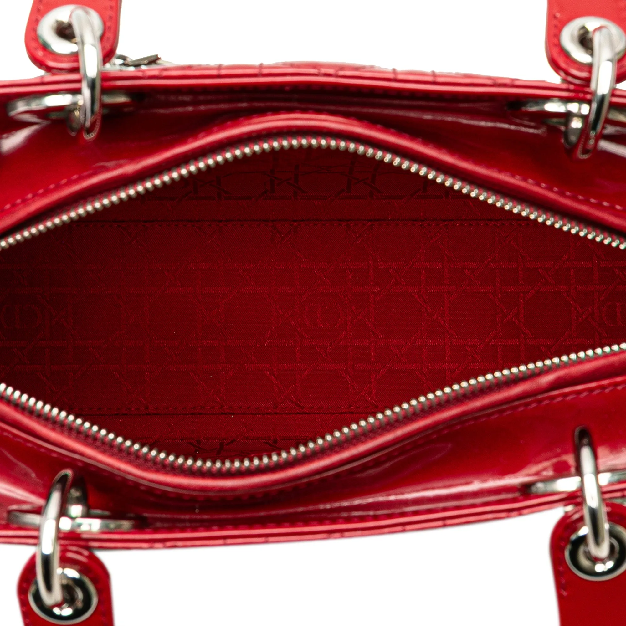 Dior Large Patent Cannage Lady Dior