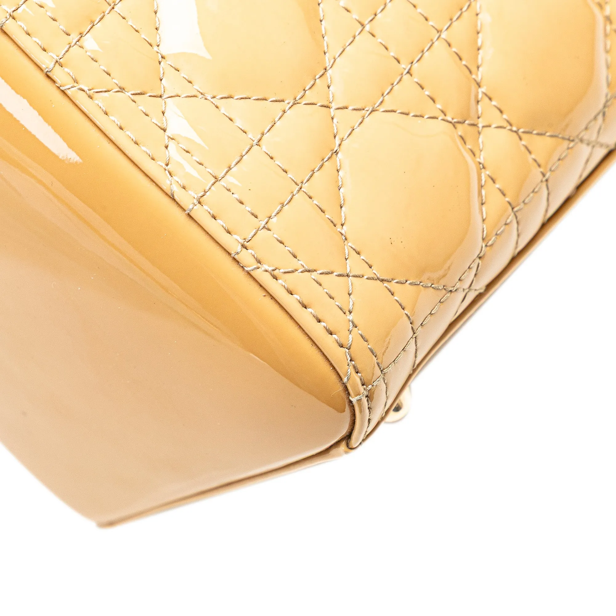 Dior Large Patent Cannage Lady Dior