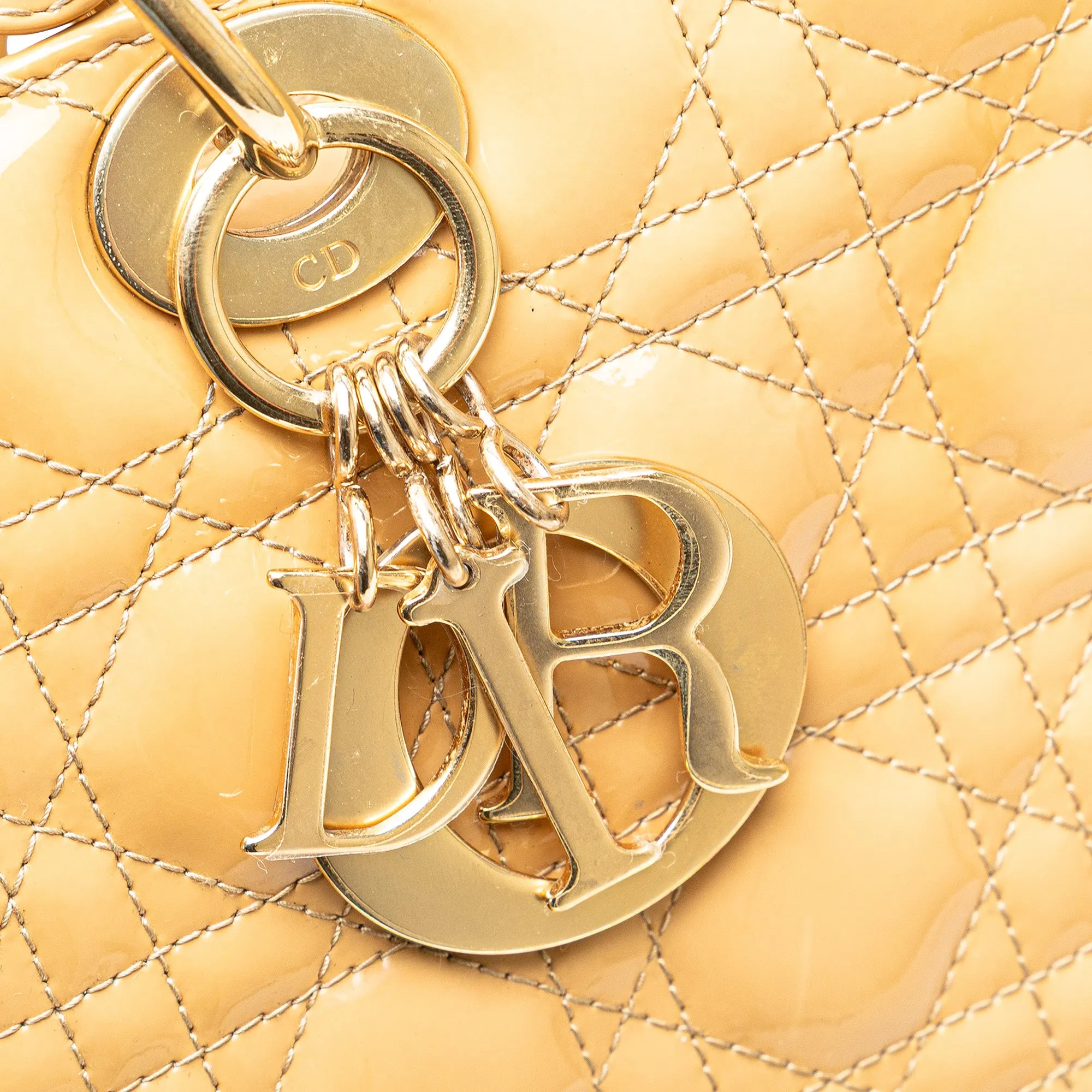 Dior Large Patent Cannage Lady Dior