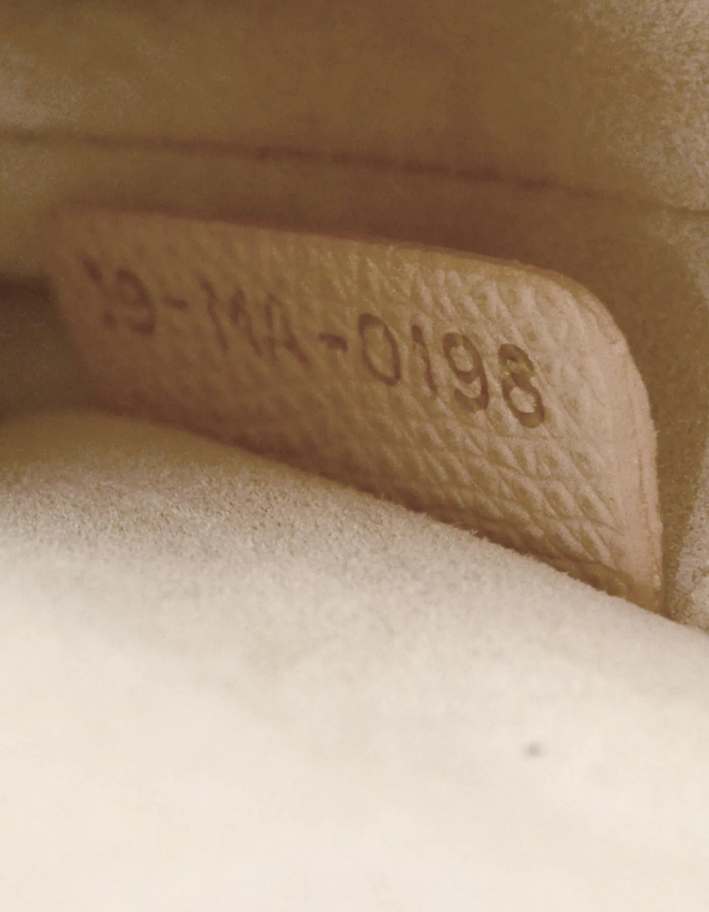 Dior Nude Calfskin Leather Mini Saddle Bag