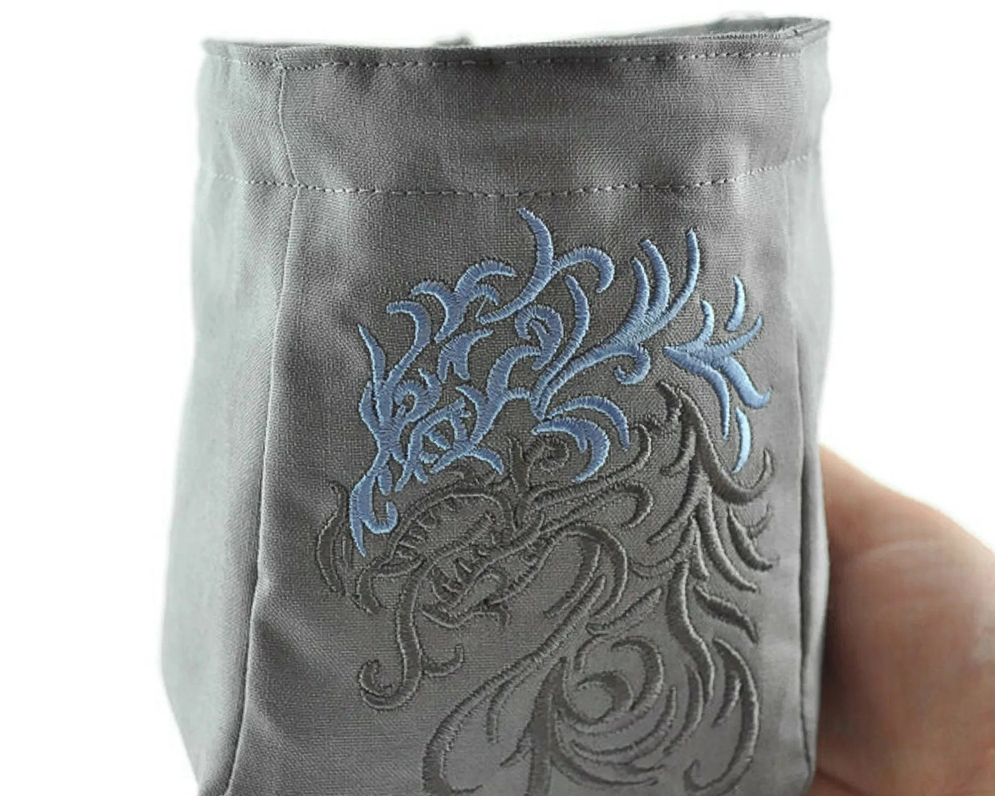 dnd Dice Bag, Two Toned Dragon Head