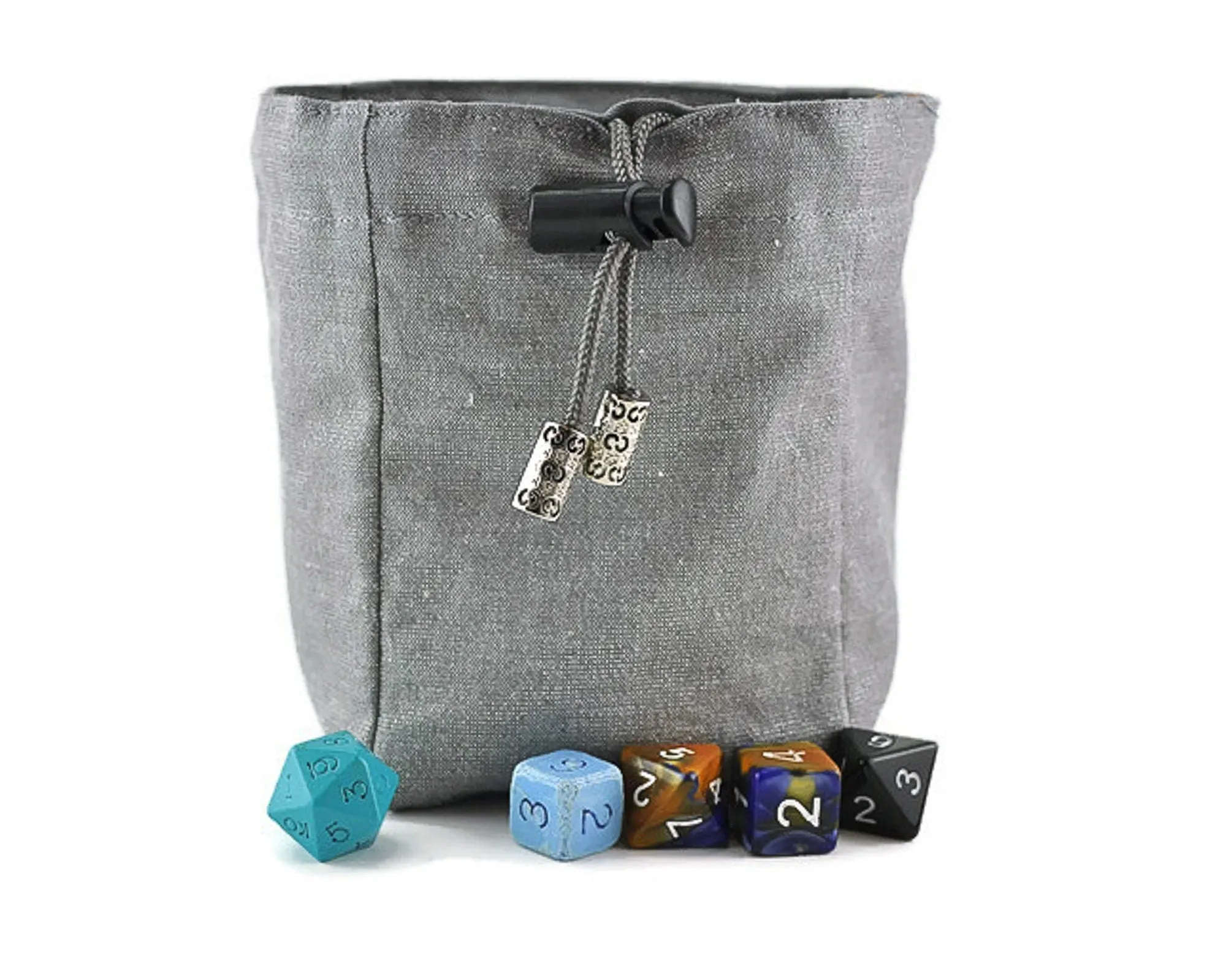 dnd Dice Bag, Two Toned Dragon Head