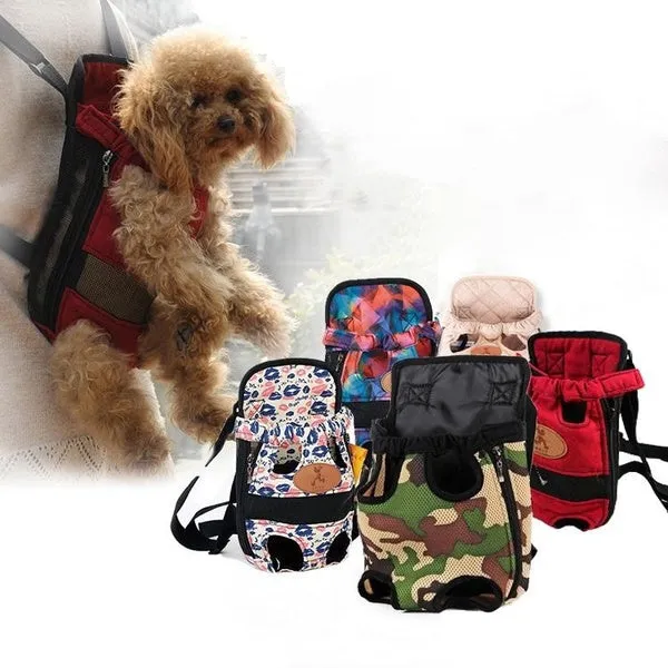 Dog Carrier Fashion Red Color Travel Dog Backpack Breathable Pet Bags Shoulder Pet Puppy Carrier