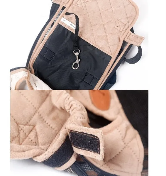 Dog Carrier Fashion Red Color Travel Dog Backpack Breathable Pet Bags Shoulder Pet Puppy Carrier