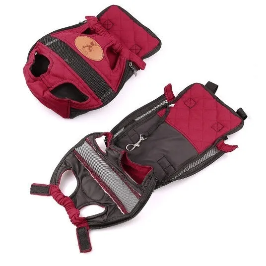 Dog Carrier Fashion Red Color Travel Dog Backpack Breathable Pet Bags Shoulder Pet Puppy Carrier