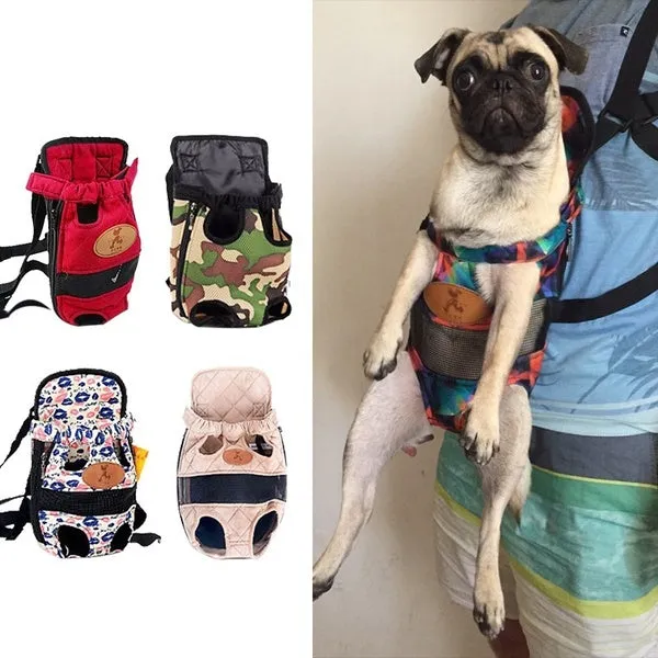 Dog Carrier Fashion Red Color Travel Dog Backpack Breathable Pet Bags Shoulder Pet Puppy Carrier