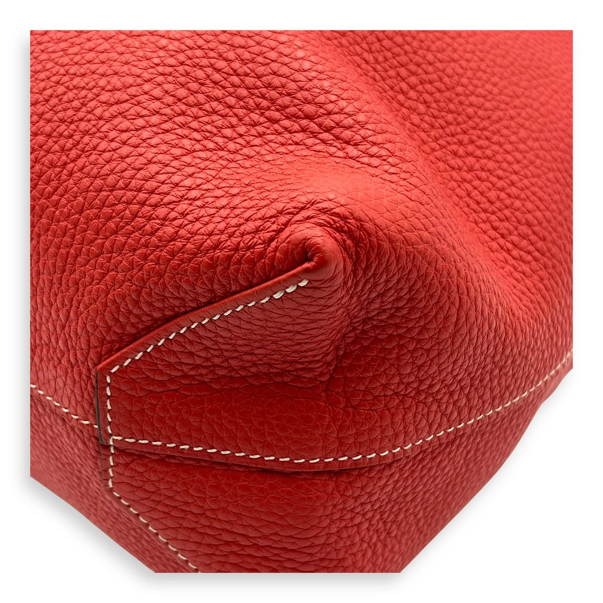 Double Sens Reversible Red Tote Bag in Clemence