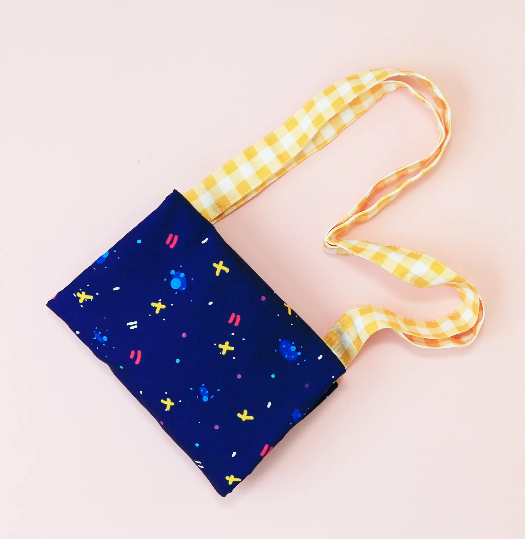 Drawstring tote bag - Midnight travels