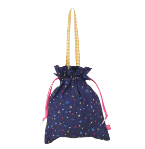 Drawstring tote bag - Midnight travels