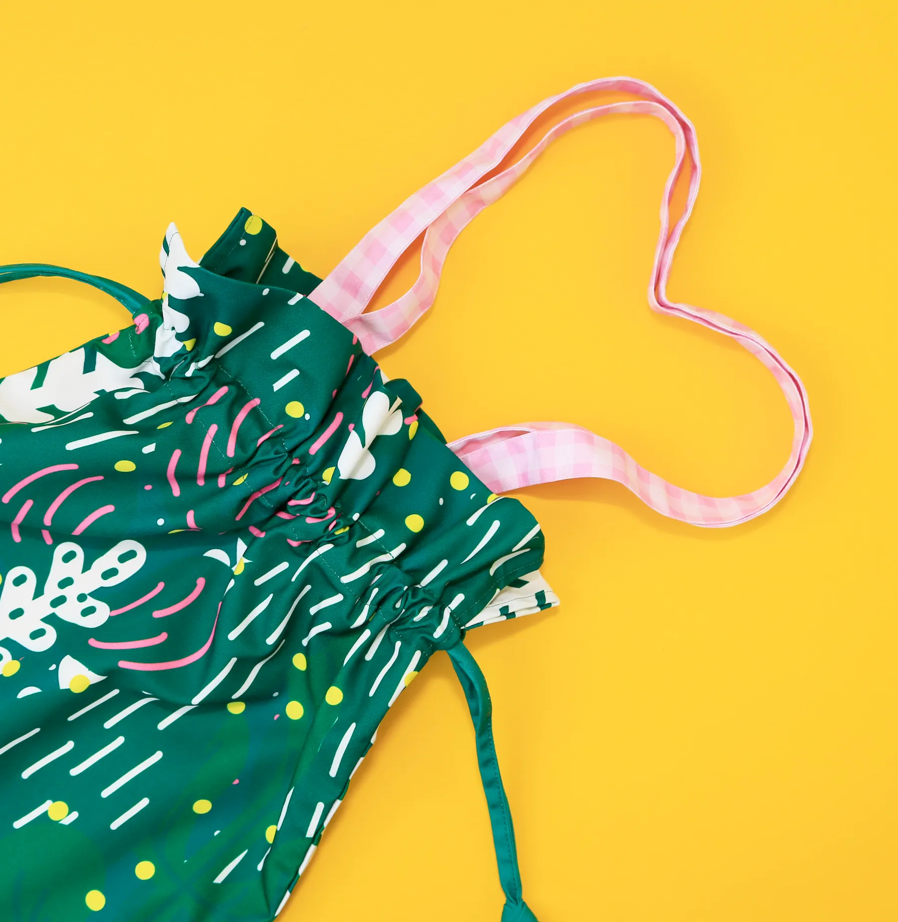 Drawstring tote bag - Rainforest
