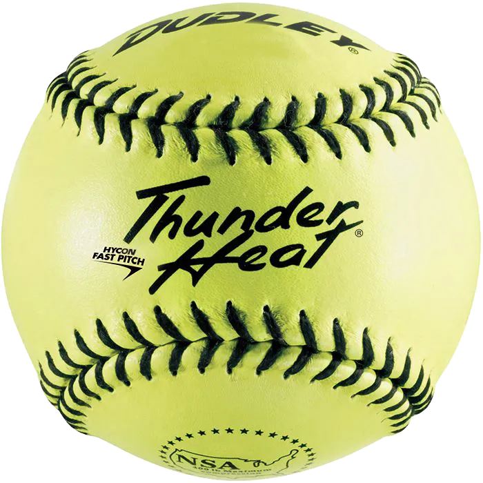 Dudley NSA Thunder Heat 11" 47/375 Leather Fastpitch Softballs with Bucket: 48069