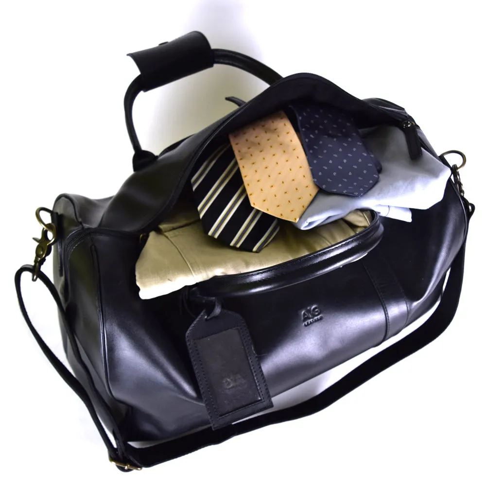 Duffel X-Large in Black Leather