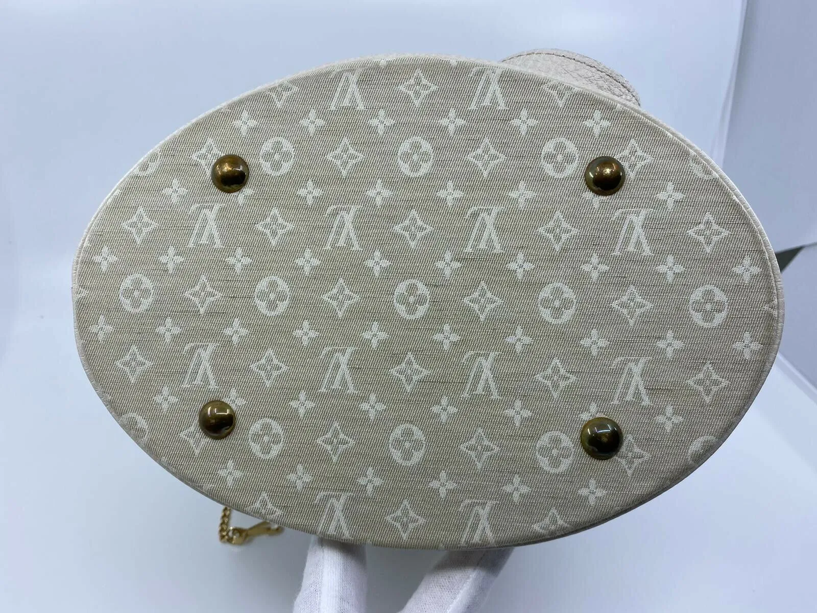 Dune Monogram Mini Lin Bucket PM Bag