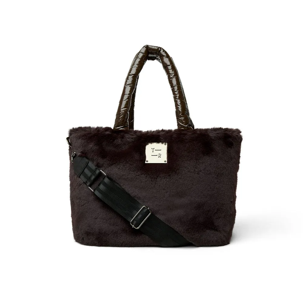 Duplex-Reverseable Faux Fur Tote