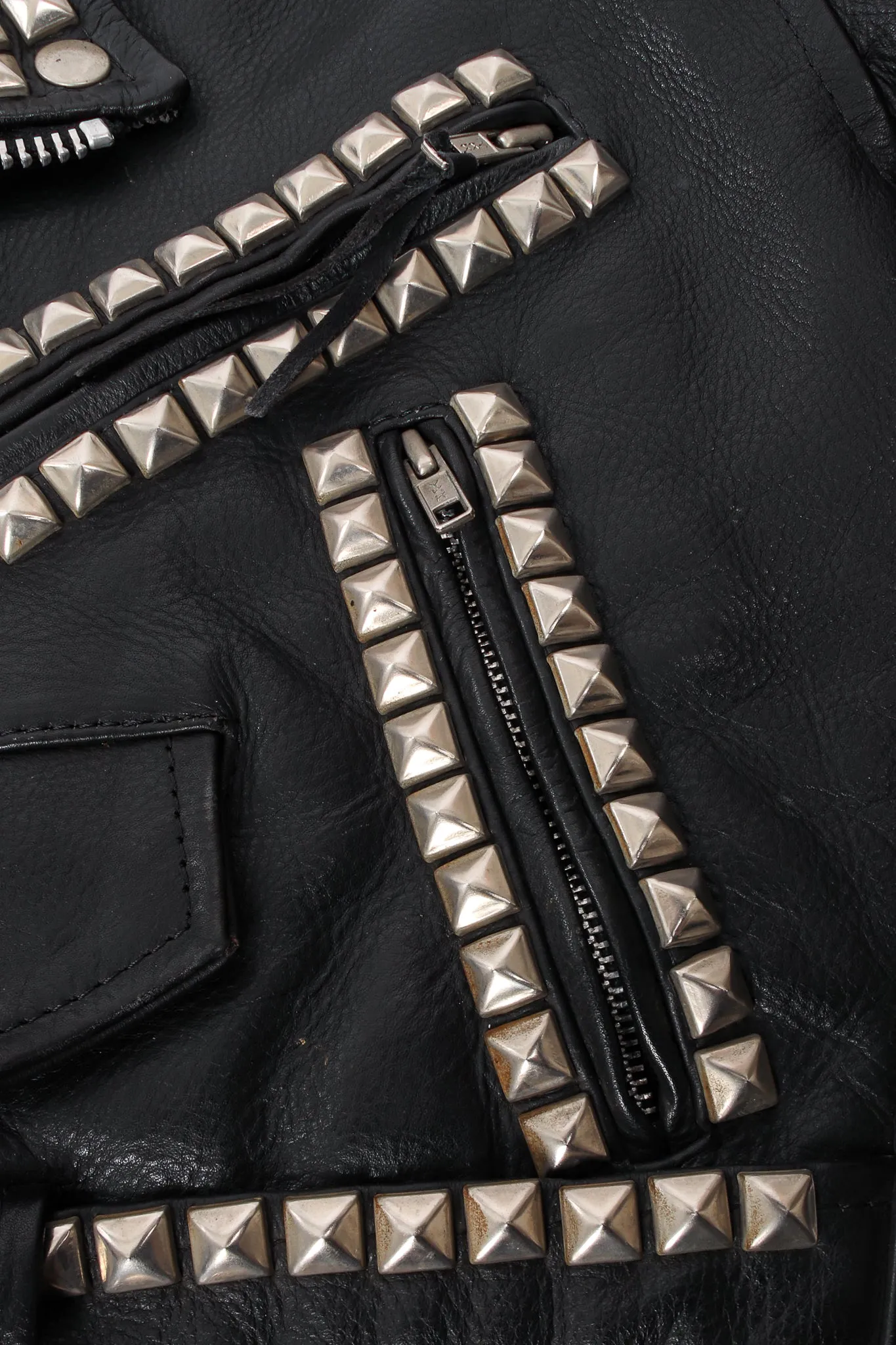 Eagle Studded Leather Biker Jacket