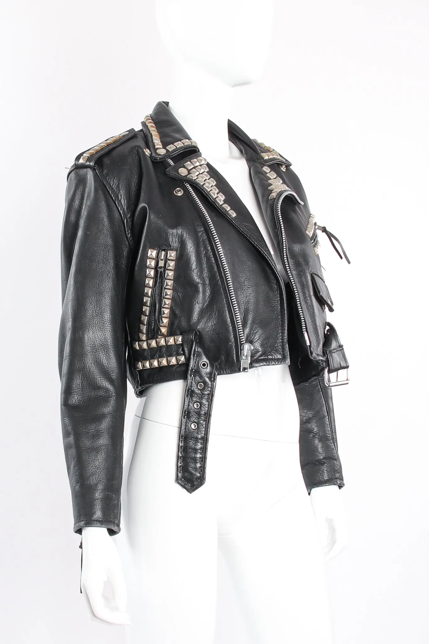 Eagle Studded Leather Biker Jacket