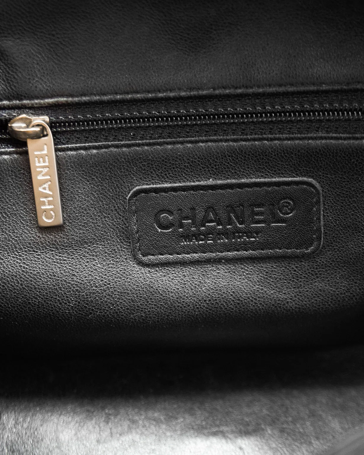 Early 2000s Black Quilted Caviar Mini Bowler Bag