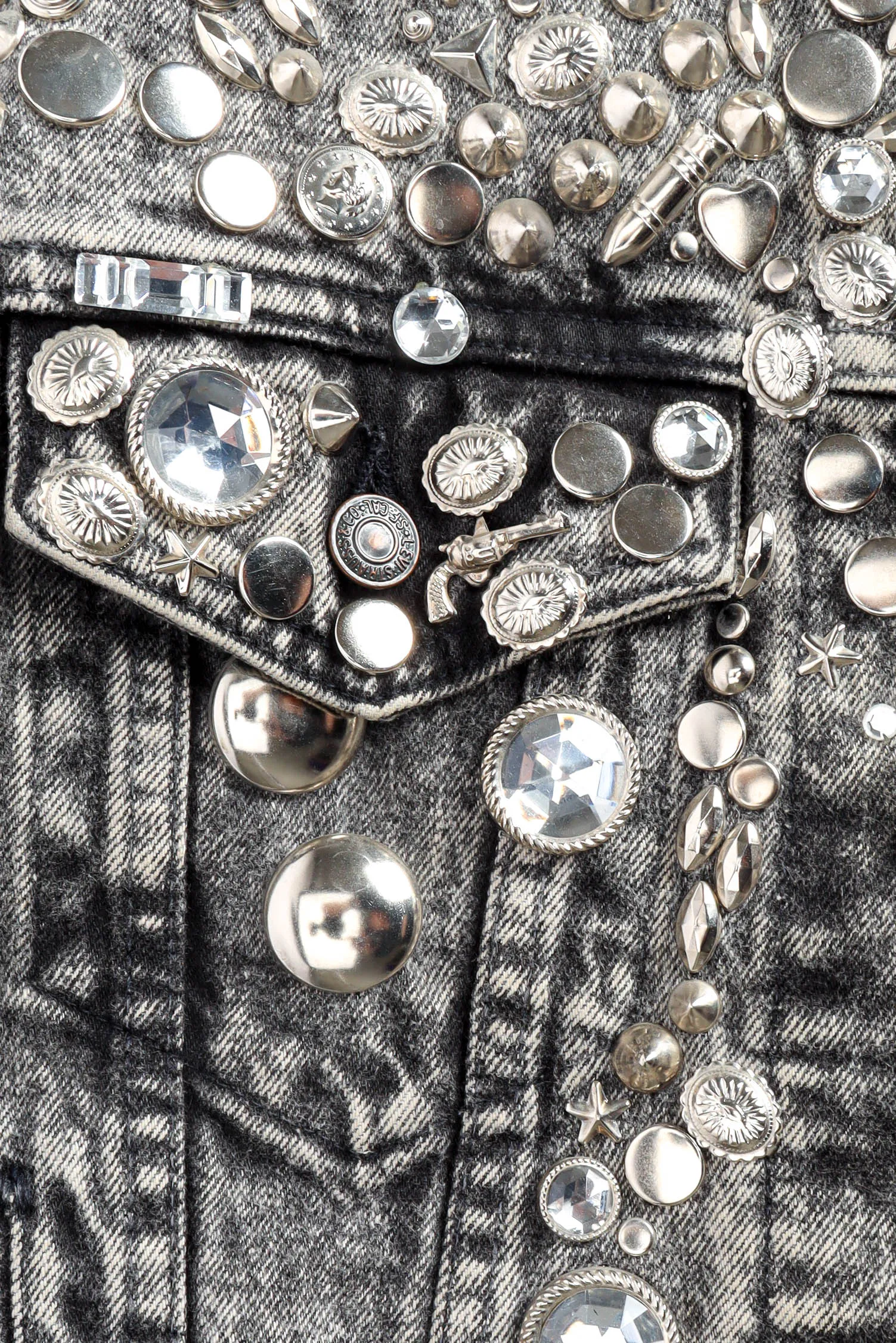 Electric Multi-Studded Denim Jacket