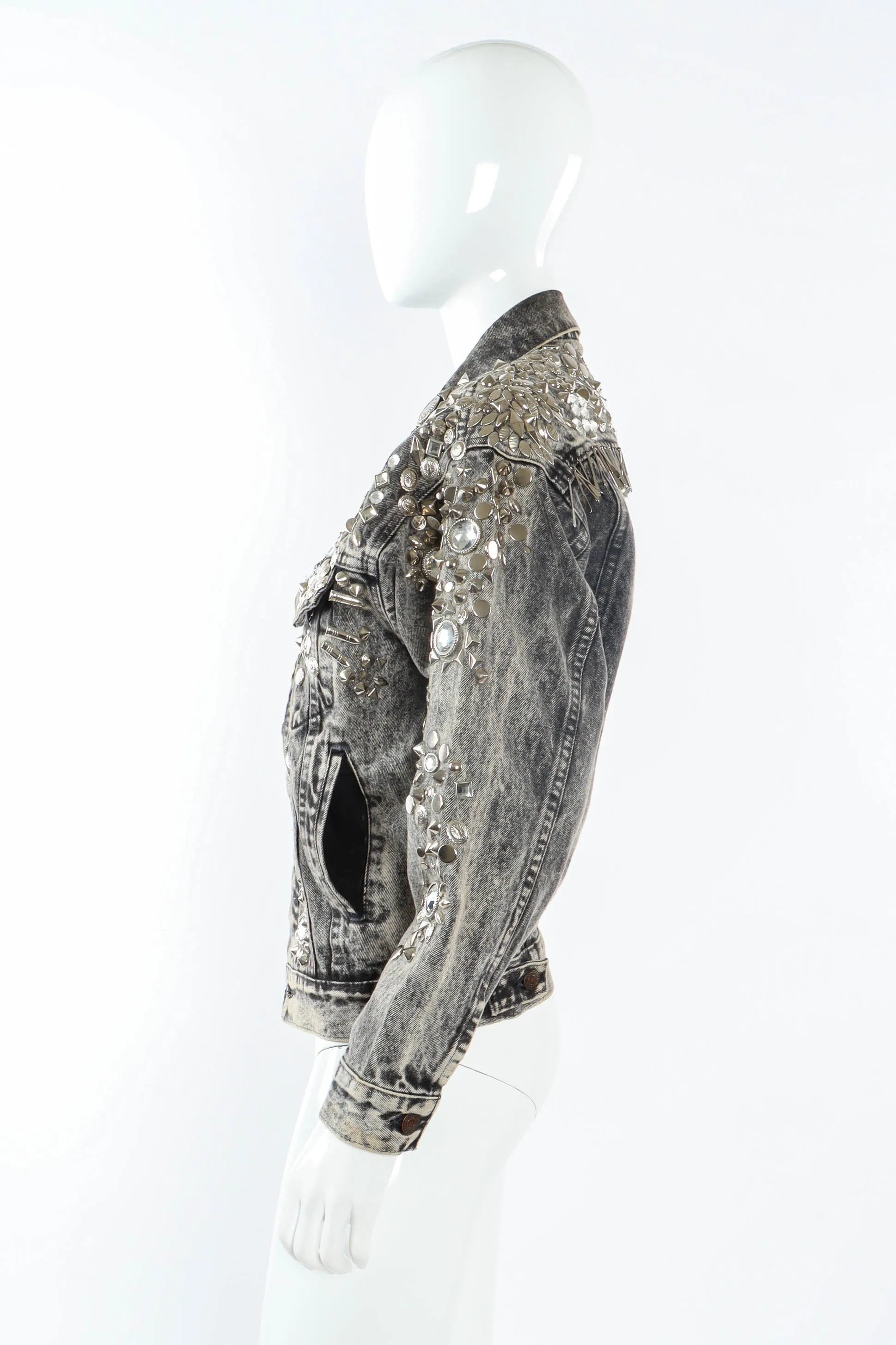 Electric Multi-Studded Denim Jacket
