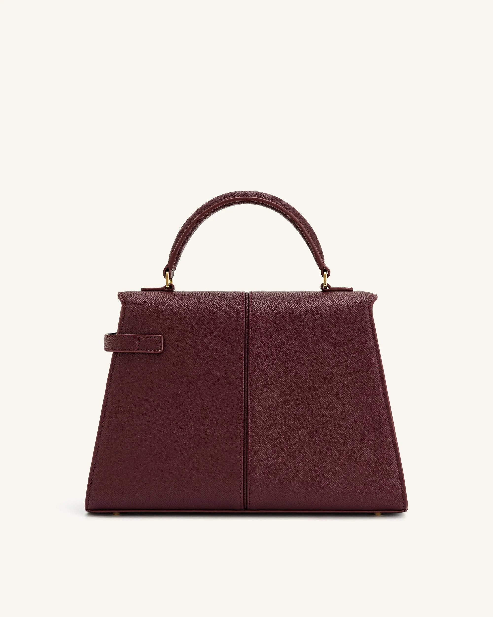 Elise Large Top Handle Bag - Claret