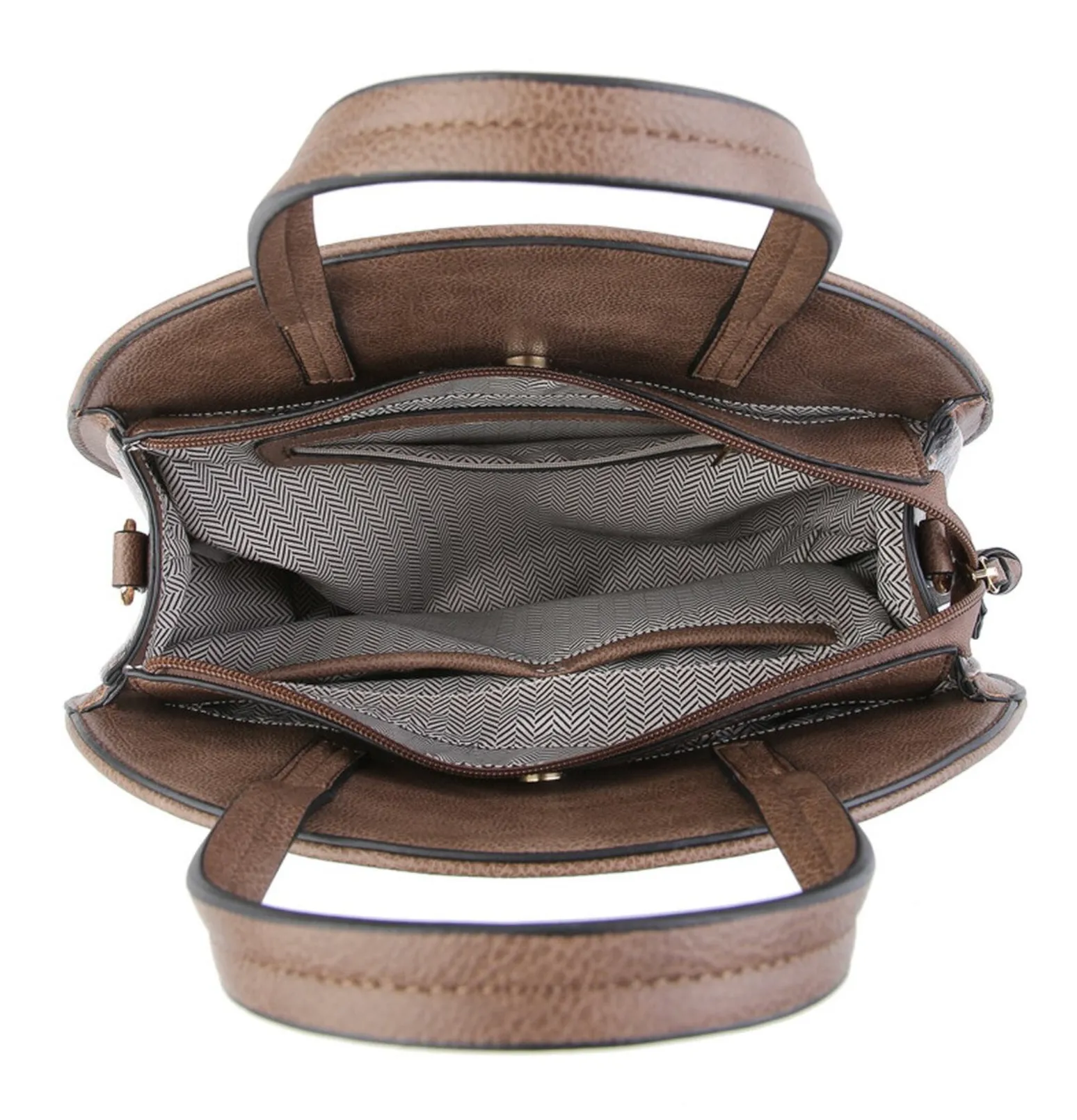 Elliot Round Satchel - Coffee/Brown