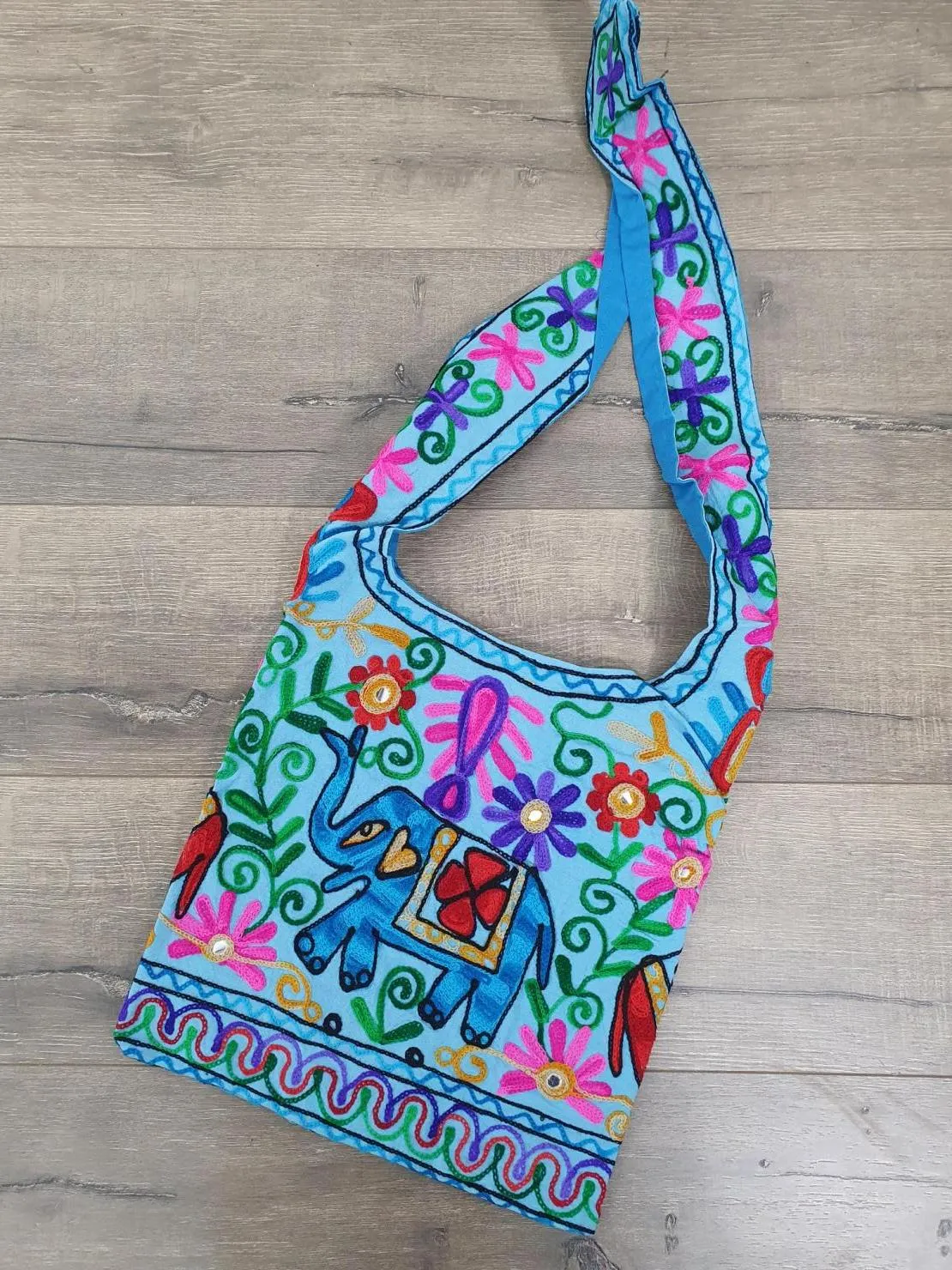 Embroidered Shoulder Bag