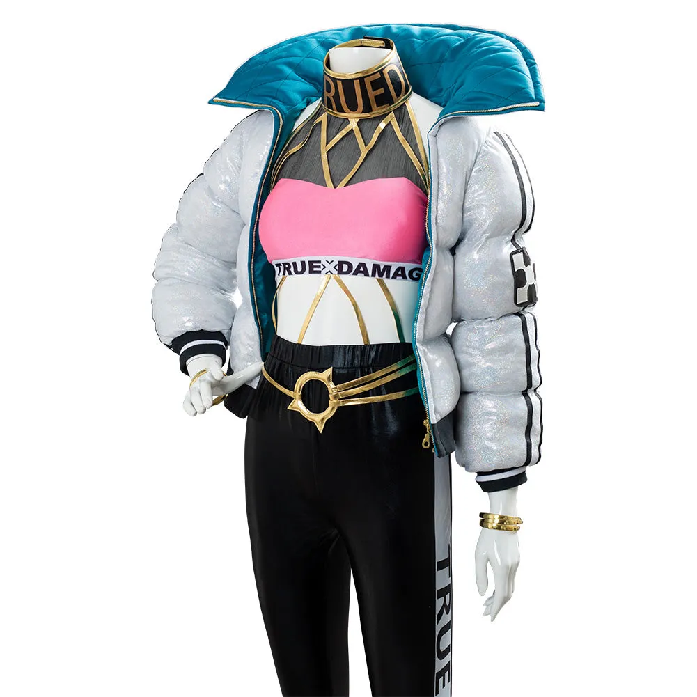 Empress of the Elements Cosplay League of Legends LOL TRUE DAMAGE Qiyana Outfit Cosplay Costume