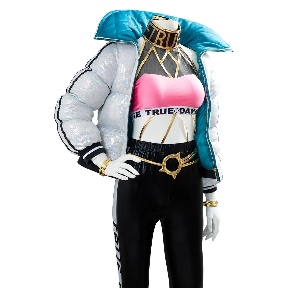 Empress of the Elements Cosplay League of Legends LOL TRUE DAMAGE Qiyana Outfit Cosplay Costume